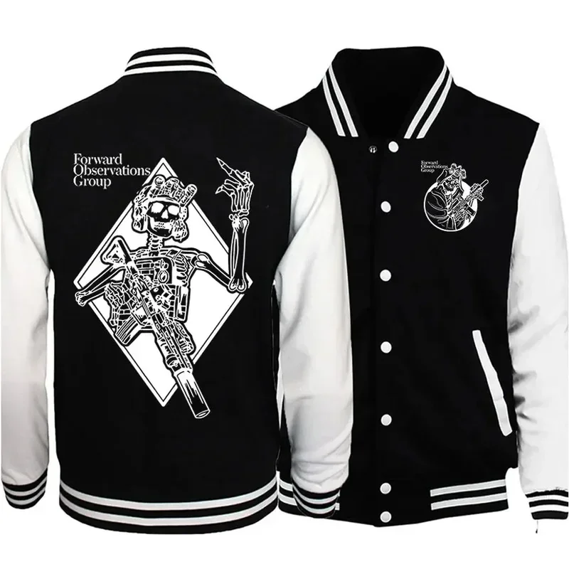 

2024 Vintage Gbrs Forward Group Baseball Uniform Men's Women Horror Skull Men Women Fashion Rock Hip Hop Jackets Coats