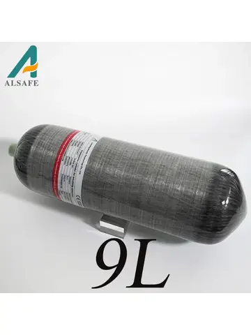 Alsafe Hot Sell 9L-30MPa high pressure carbon fiber SCBA cylinder SCUBA diving oxygen tank