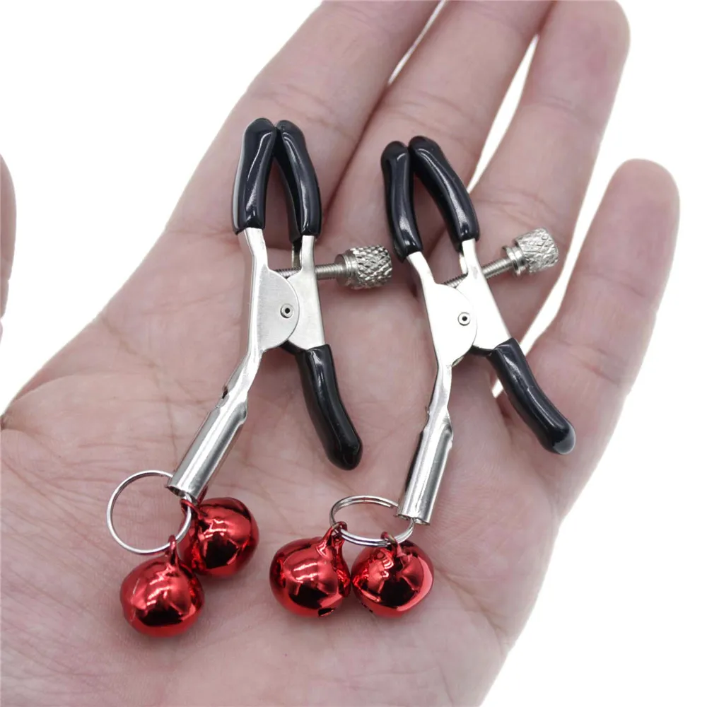 

BESTCO 18+ Female Nipple Clamps SM Couples Fun Masturbation Accessories Double Peaks Bell Adult Game Sex Toys for Women Men Shop