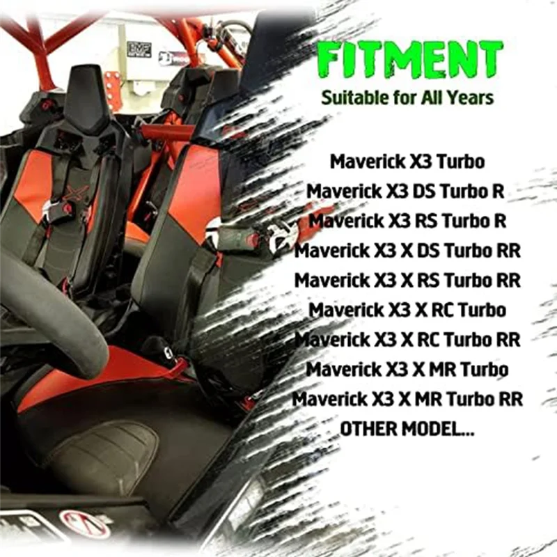 

R1-4Pcs Replacement Parts For Can-Am Maverick X3 Seat Lift Seat Lift Liftable UTV Seat Suitable For All Year
