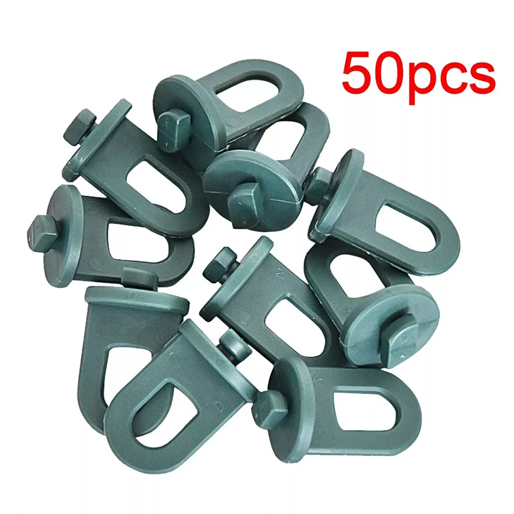 

50PCS Plastic Greenhouse Hanging Crop Hooks Hangers Clip Garden Accessories Adjustable Hooks Crop Clips Space Optimization User-