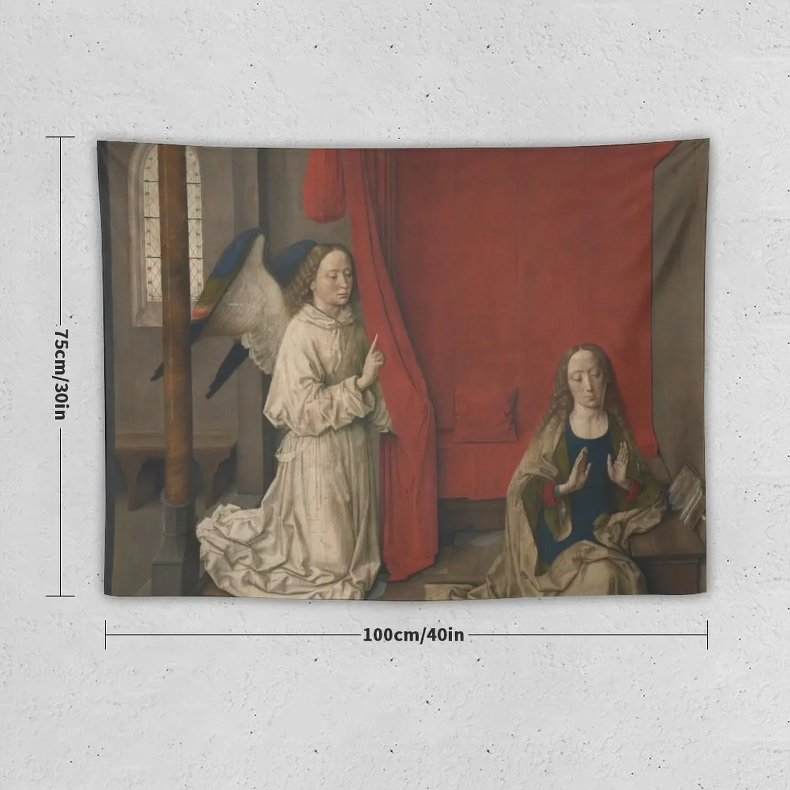 The Annunciation - Dieric Bouts Tapestry Room Ornaments Room Decore Aesthetic Tapestry