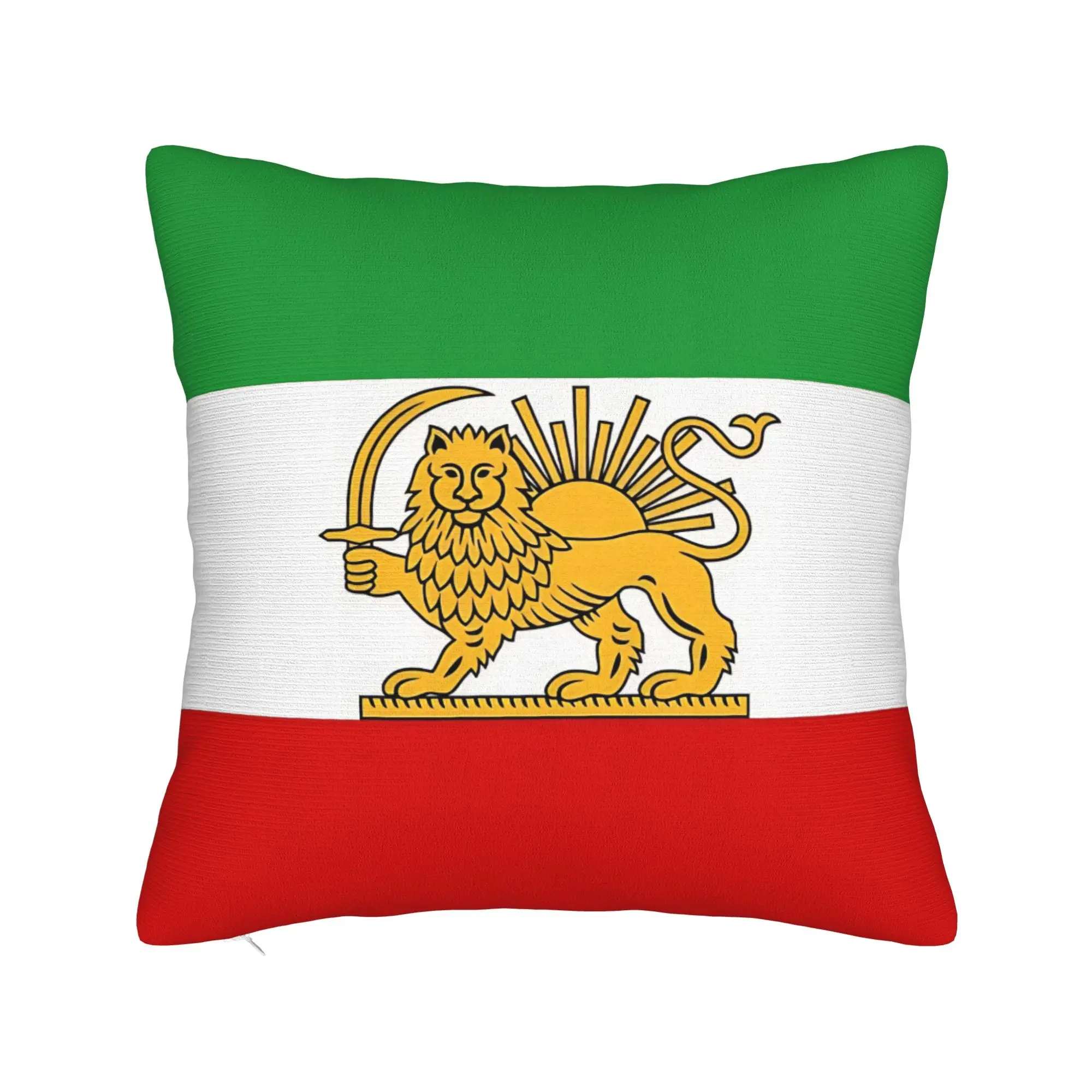 Make Iran Great Again MIGA Square Pillow Case Iran Flag Cushion Covers Customized Zipper Decorative Pillowcase for Home 40x40cm