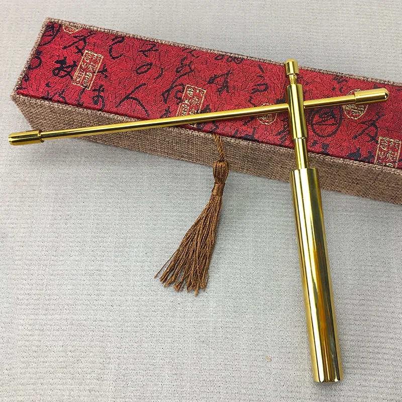 Yang Gong's Dragon Seeking Ruler, Brass, High Concentricity, Foldable, Energy Field and Water Vein Detection Rod