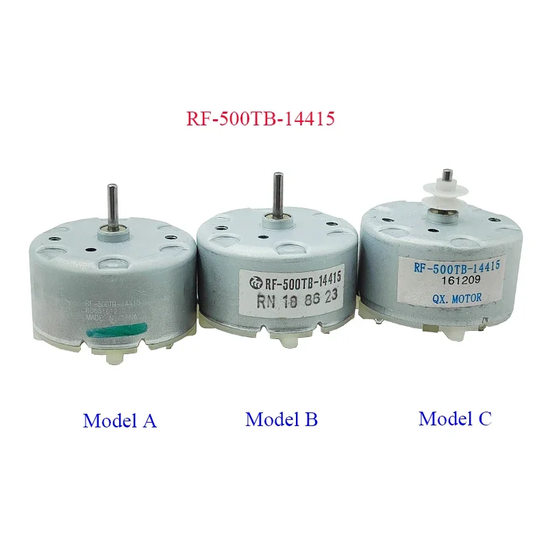 RF-500TB-14415 Micro 500 Motor DC5V 6V 9V 12V Mini 32mm Diameter Round Spindle Motor for CD Player Sprayer Robot Humidifier