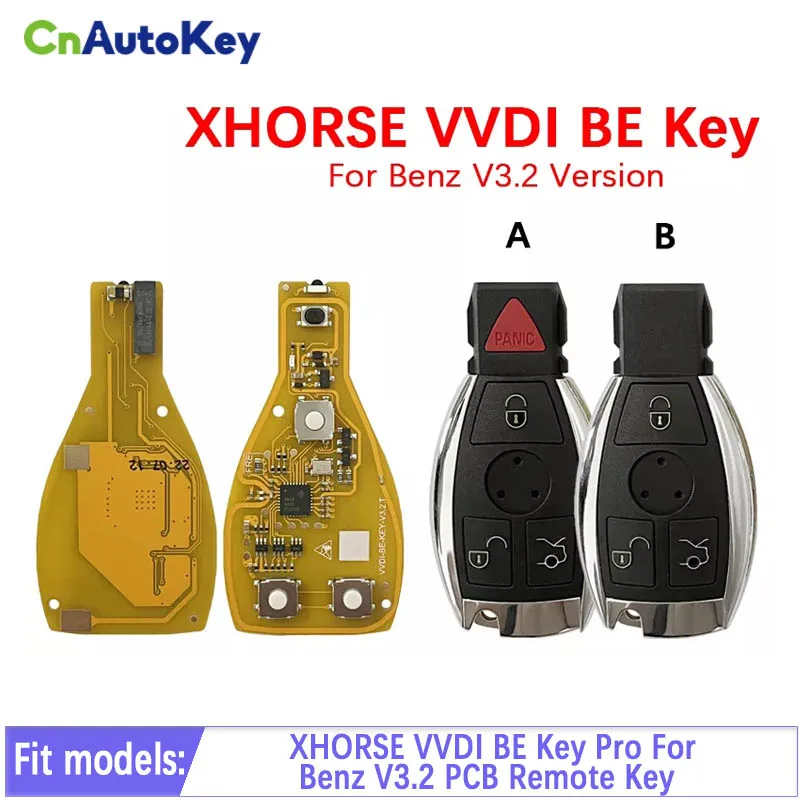 

XHORSE VVDI BE Key Pro Remote Key Chip Improved Version Smart For Benz V3.2 PCB 315/434MHZ CN002096