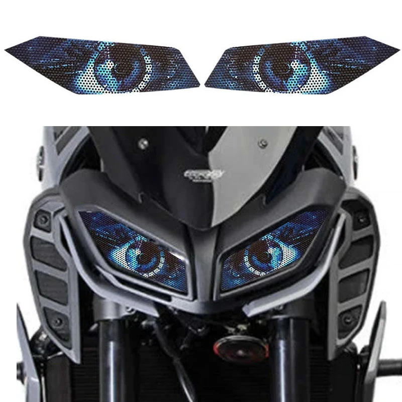 For Yamaha MT-09 2017 years Motorcycle Headlight Sticker Decal Front Fairing Headlamp Eye Guard Sticker Motorcycle