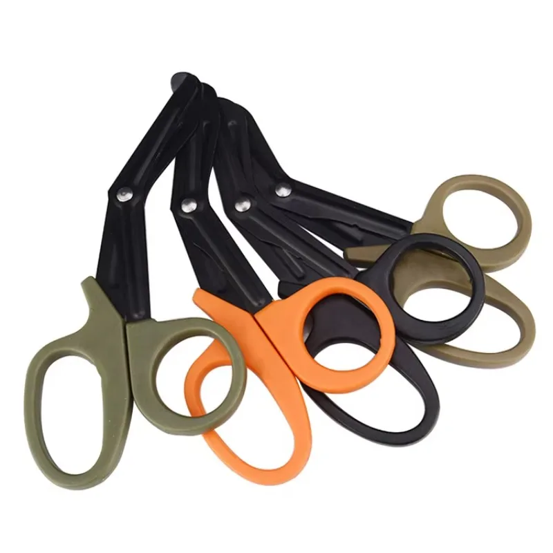 Stainless Steel EMT Trauma Shears Bandage Scissors, Emergency First Aid Outdoor Tactical Rescue EDC Gear