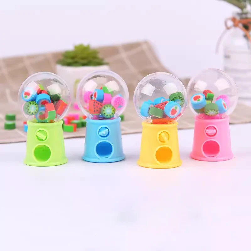 Gashapon stroj design erasers roztomilá mini guma erasers kawaii papírnictví kůzle hraček dar korekce nářadí úřad zásoby