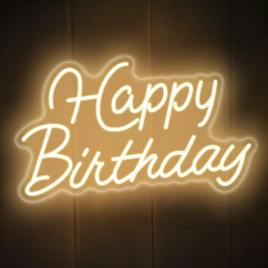 

Happy Birthday Neon Sign for Wall Decor LED Neon Light Sign USB Powered Dimmable for Birthday Wedding Party Backdrop Decor Gifts