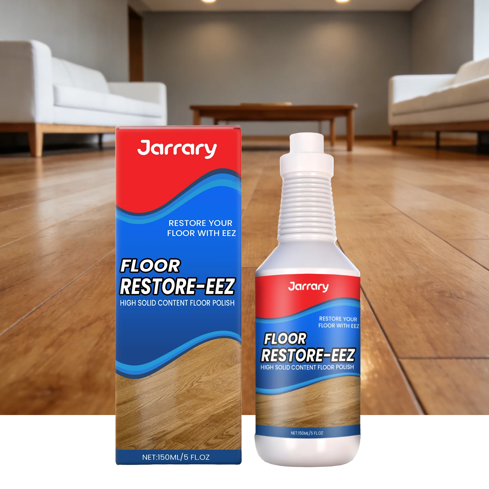 Multi-Surface Floor Repair & Polishing Agent - Daily Care Maintenance, Scratch Concealing Solution, Floor-Safe Formula