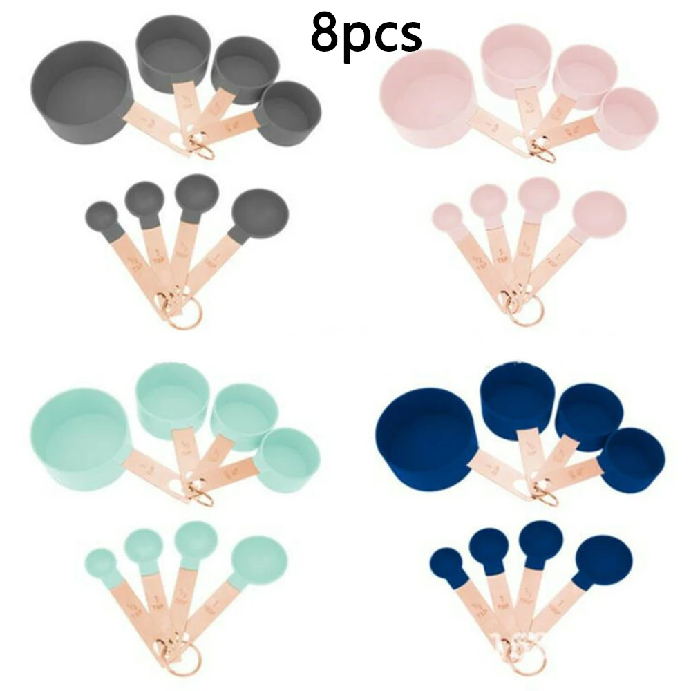 8Pcs/Set Kitchen Tools Measuring Spoons Set Teaspoon Coffee Sugar Scoop Cake Baking Measuring Cups Kitchen Cooking Baking Tools