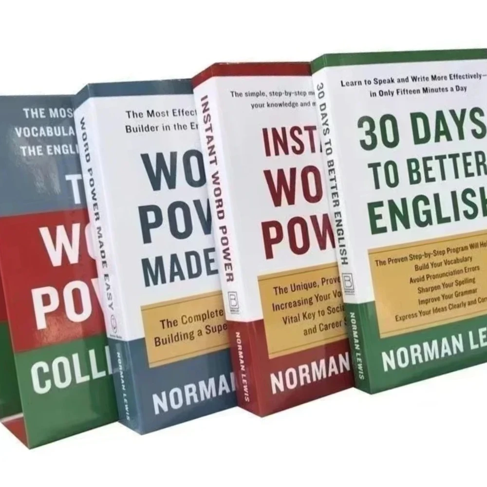 Word Power Made Easy / 30 Days To Better English / Instant Word Power By Norman Lewis Educational Learning English Book