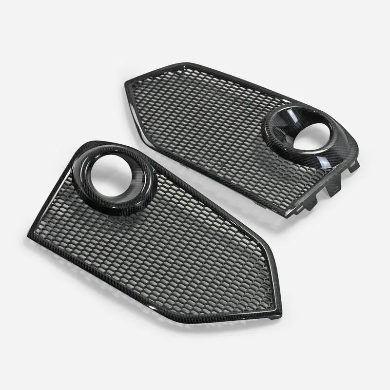 Compatible with Honda Civic FK8 Type R Carbon Fiber Body Kit Modification Front Fog Light Frame Front Bumper Air Vent Modif