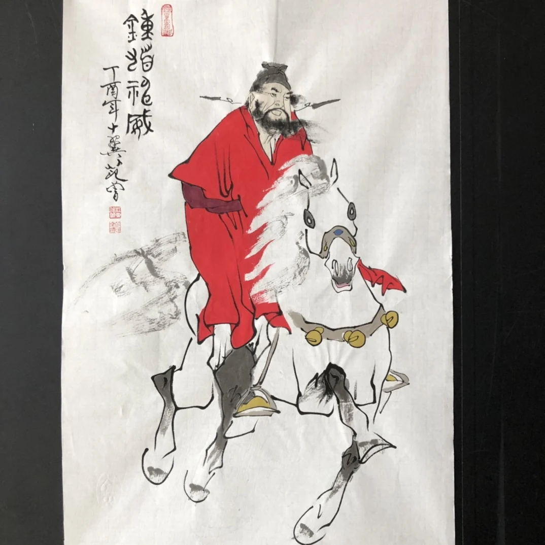 

Chinese Famous Calligraphy And Painting Are Pure Hand-painted Kamui Zhong Kui