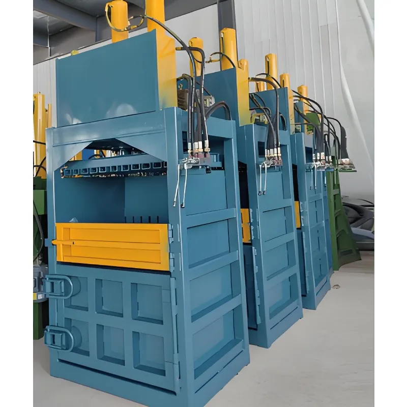 Hydraulic Baling Machine Vertical Baler for Cardboard Paper Plastic Recycling with 120T Compression Capacity System