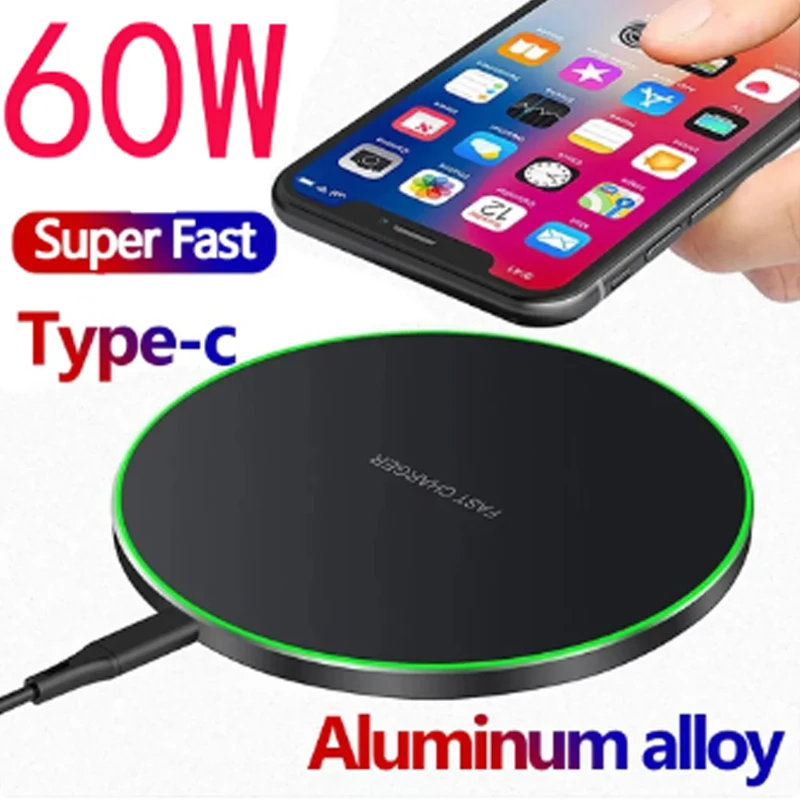 60W Wireless Charger For Vivo X80 Pro Vivo X Fold Vivo X Note22 LG W30 LMX440IM Vivo X Fold X Note Fast Wireless Charging Pad