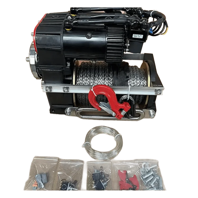 

7.2HP 12V 14000lbs Dual Motor Offroad Vehicle Recovery Electric Winch with Nylon Rope for Offroad 4*4 Vehicle ATV/UTV