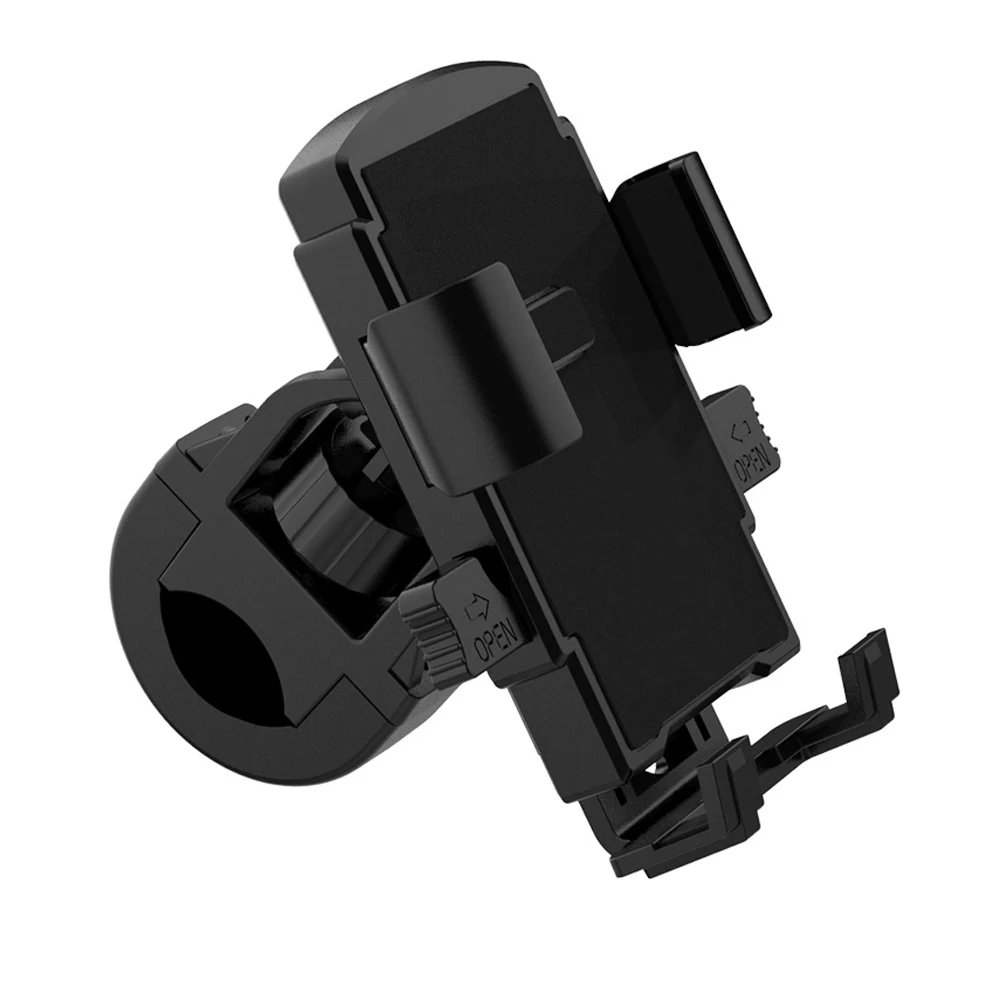 

Motorcycle Bike Phone Holder Gps Bracket Sturdy Abs Pc Silicone Handlebar Cell Mount Durable Cycling Navigation Stand Compatible