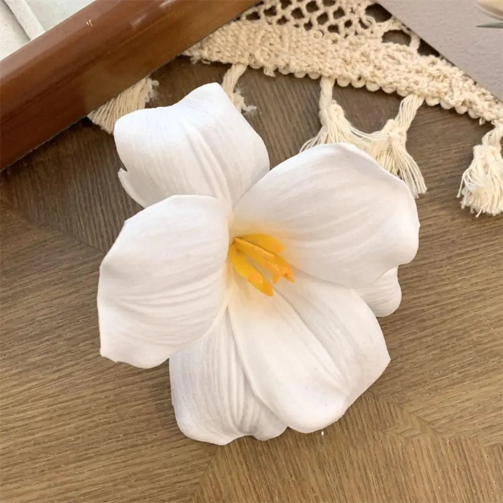 Cloth Simulation Flower Hair Clip Korean Style Seaside Vacation Headwear Tulip Flower Hairpin Bohemian Style Barrettes Holiday