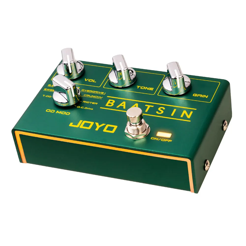 JOYO R-11 BAATSIN 8 in 1 Overdrive & Distortion Pedal Classic Overdrive/Distortion Sounds Pure Analogue Electric Guitar Pedal