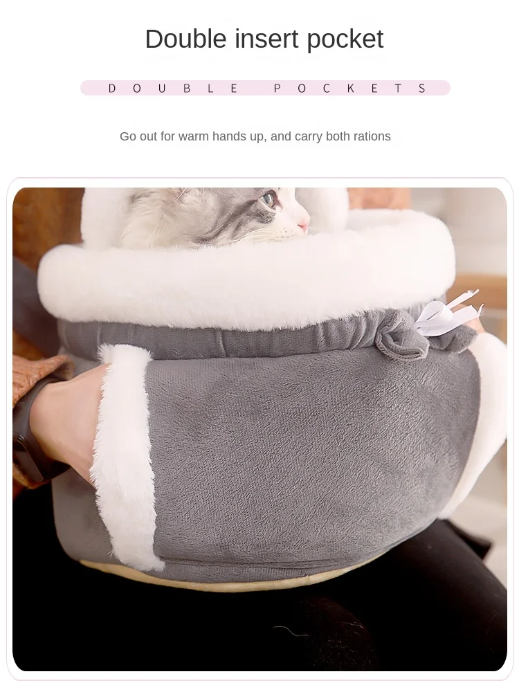 Pet Backpacks Carrier for Cat Bag Portable Out Travel Large Spce Carrying Winter Warm Dog Accessories items