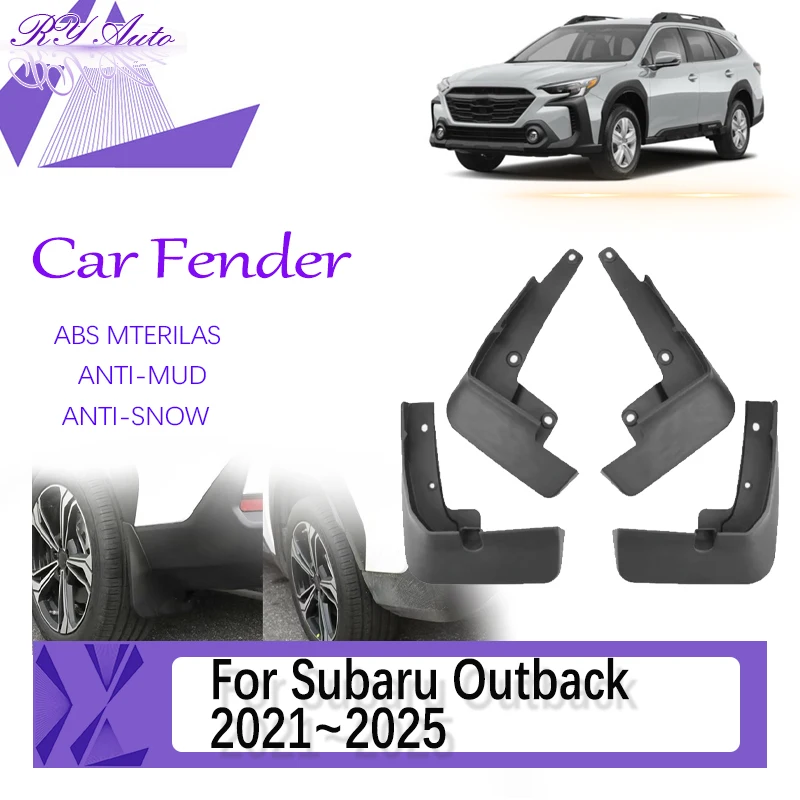 

Car Mud Fenders For Subaru Legacy Outback BT 2021~2025 Antifreeze Mudguards Door Guard Mudflaps Auto Accessories