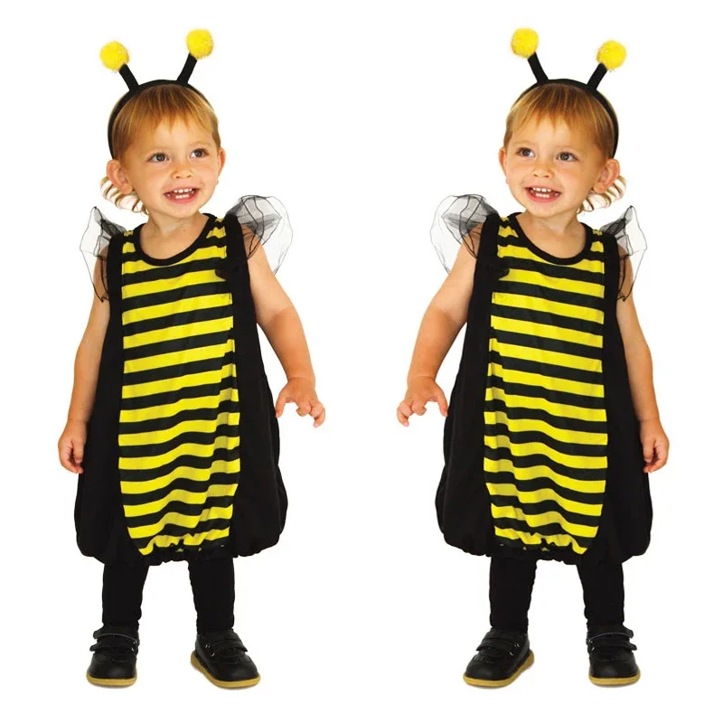 

Umorden 1-3T 3-4T Toddler Infant Bumble Honeybee Bee Costume for Baby Boys Girls 2pcs/set