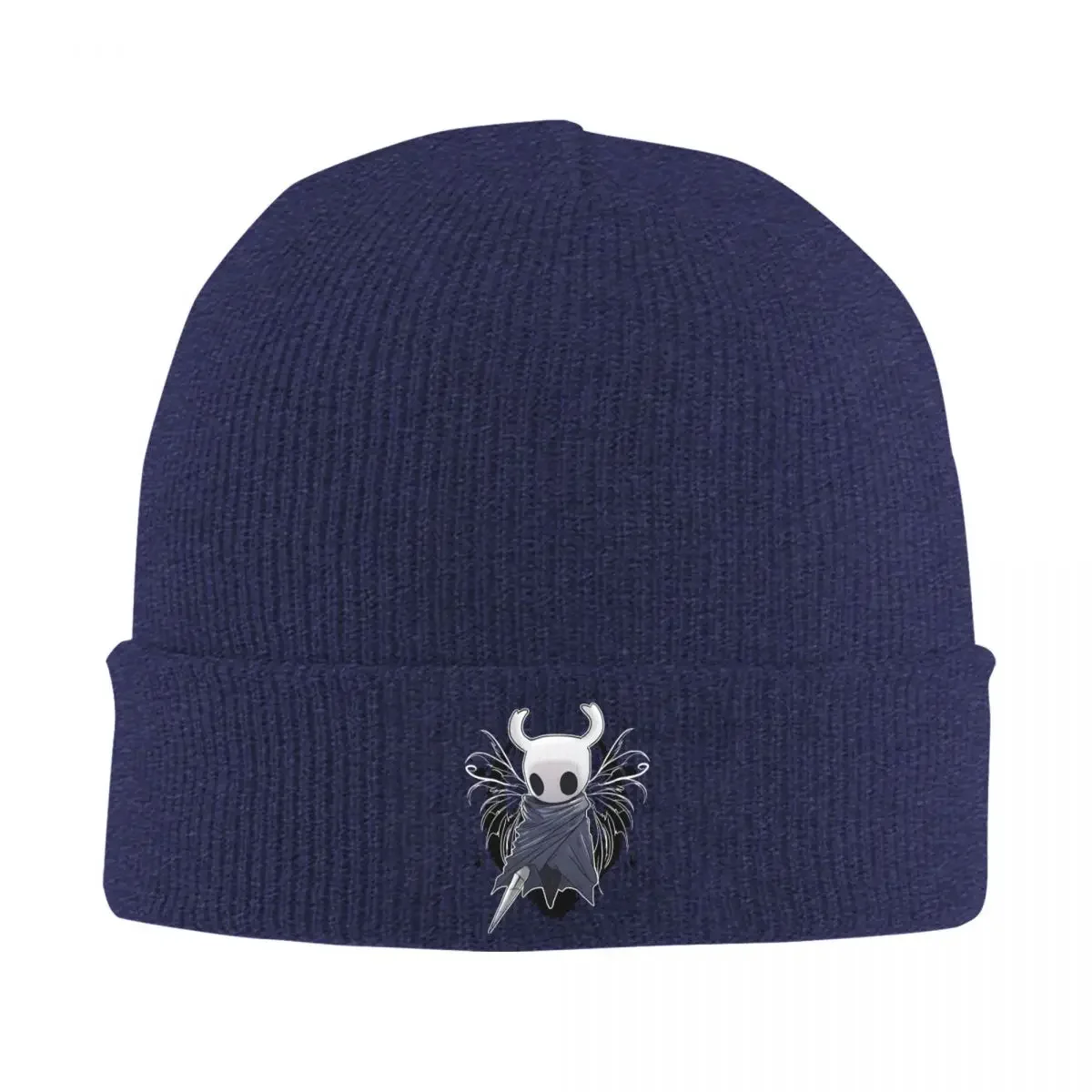 Hollow Knight Game Knitted Caps for Women Men Skullies Beanies Winter Hats Acrylic Ghost Cartoon Warm Cap