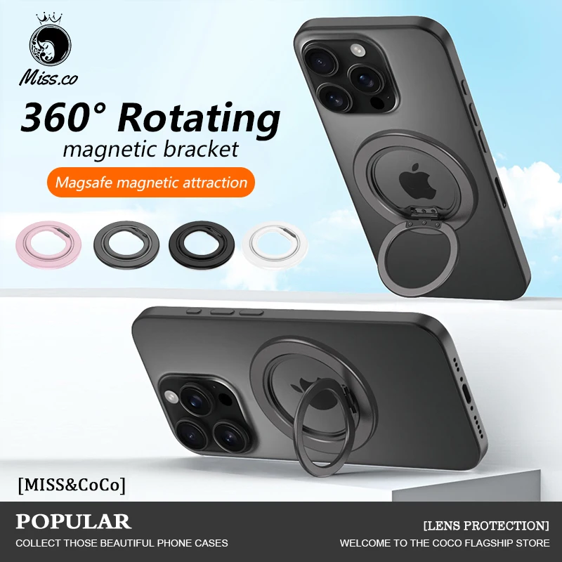 

Магнитный кольцевой держатель для iPhone 15, 16, 14, 13, 12, магнитный настенный держатель для телефона, магнитная автомобильная подставка для телефона, чехол Magsafe, ipad, планшет