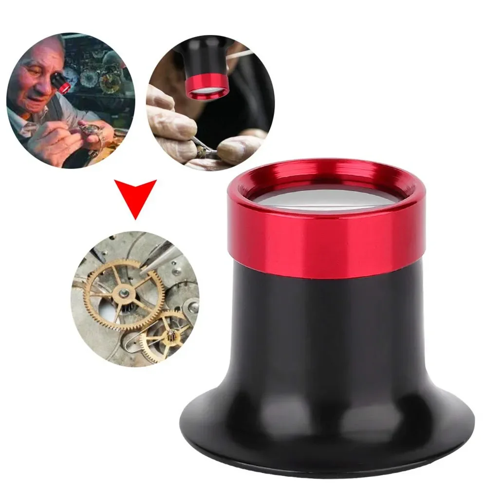 5-20X Magnifying Glass Watchmaker Loupe Jewelers Loupe Portable Monocular Magnifier for Watchmakers Repair Eye Loupe Glass Tool