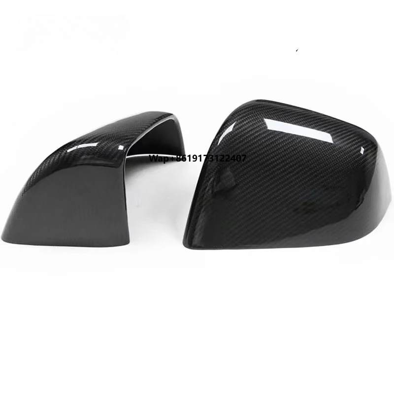 

High performance real Dry carbon fiber modified car rearview mirror shell mirror cover reverse mirror for Model Y