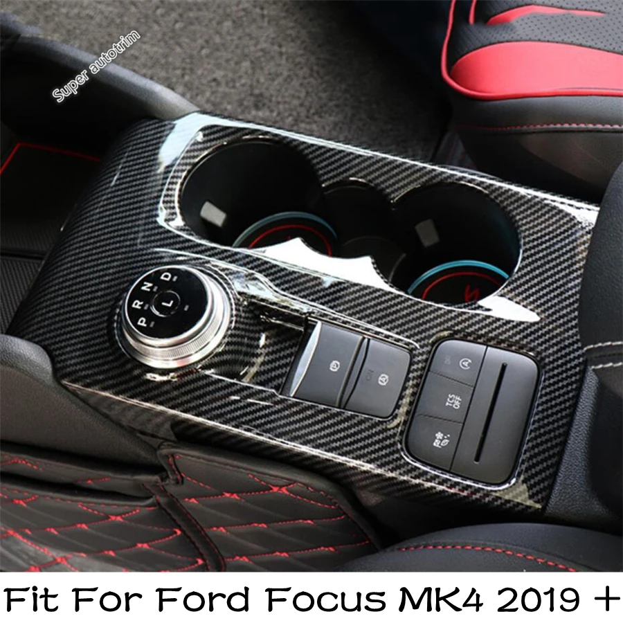 

Central Console Gear Shift Panel Frame Decoration Cover Trim For Ford Focus MK4 2019 - 2025 Stainless Steel Interior Accessories