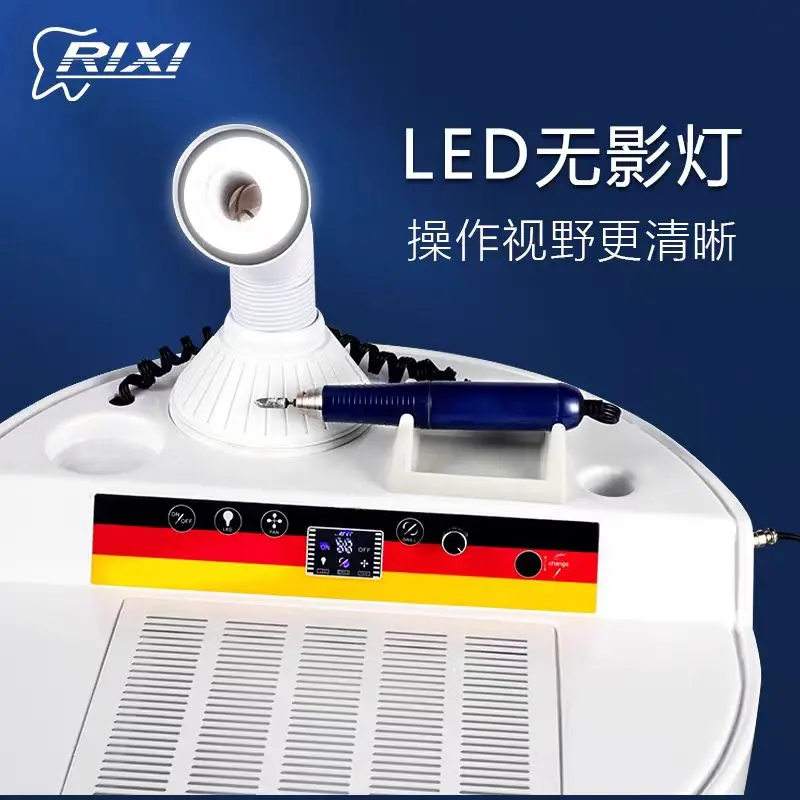 Dental Lab Grinding Polishing Handpiece Sandblasting /And Vacuum Dust Suction Brushless Dental Micromotor Nail Dust Collector