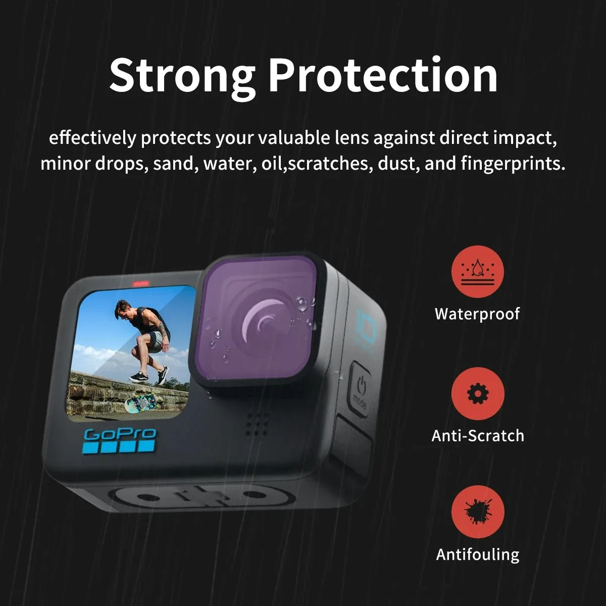 Mecoright ل GoPro Hero 9 10 11 مجموعة مرشحات كاميرا الحركة UV CPL ND8/64/1000 NDPL طقم ليلي المستقطب عدسات الغوص الملحقات