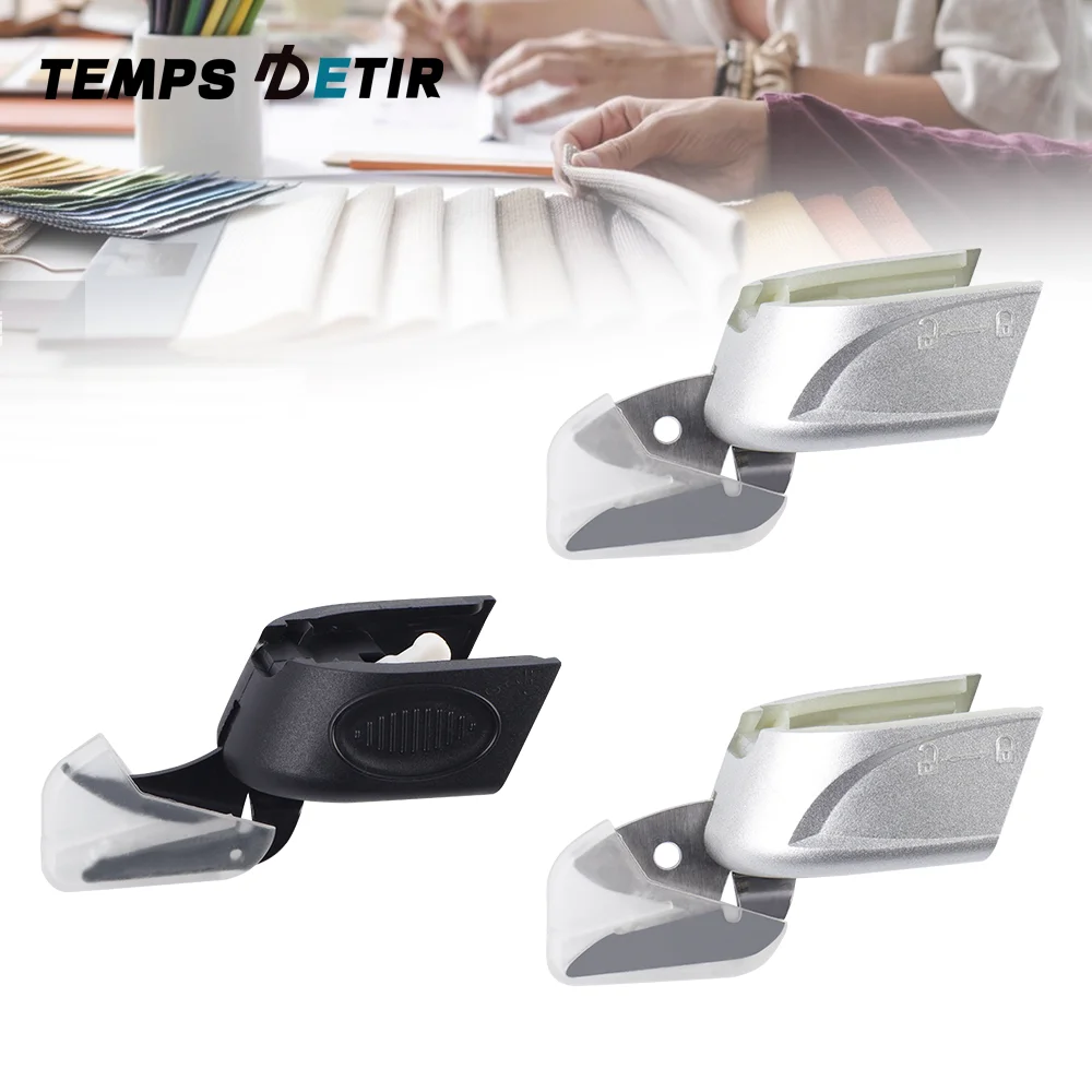 Cuchillas de repuesto inalámbricas para tijeras eléctricas, herramientas de sastre, 3 puntas de repuesto de acero, cabezal de corte duradero y multifuncional, para alfombras, telas, cuero y cartón.