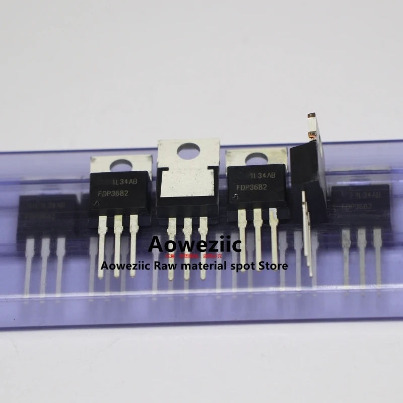 Aoweziic 2021+ 100% New Imported Original  FDP3682  TO-220  N-channel MOS FET  100V 32A