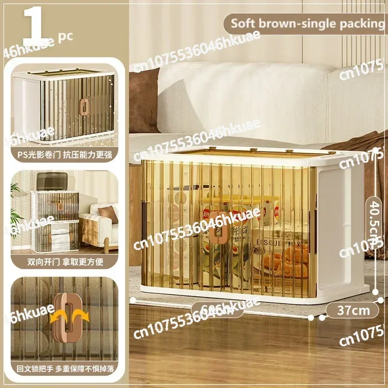 Foldable Stackable Storage Bins with Lids & Sliding Door - Formwell New Design Storage Box with Bottom Wheels