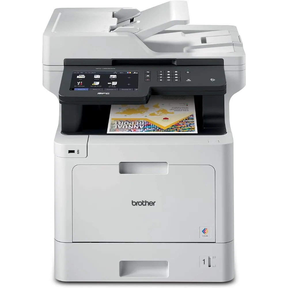 5CDW Business Color Laser All‐in‐One Printer, 7” Touchscreen Display, Duplex Print/Scan, Wireless