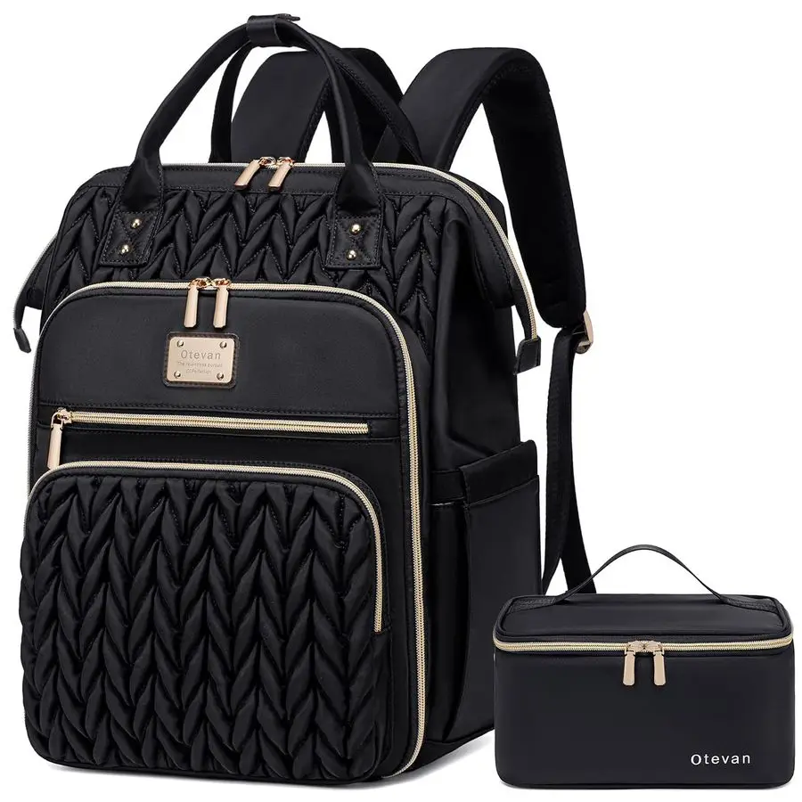 

Backpack for Women, 15.6 inch Laptop Backpacks for Womens, Work Backpacks with Lunchbox,Insulated Back pack Cooler,Teacher Nurse