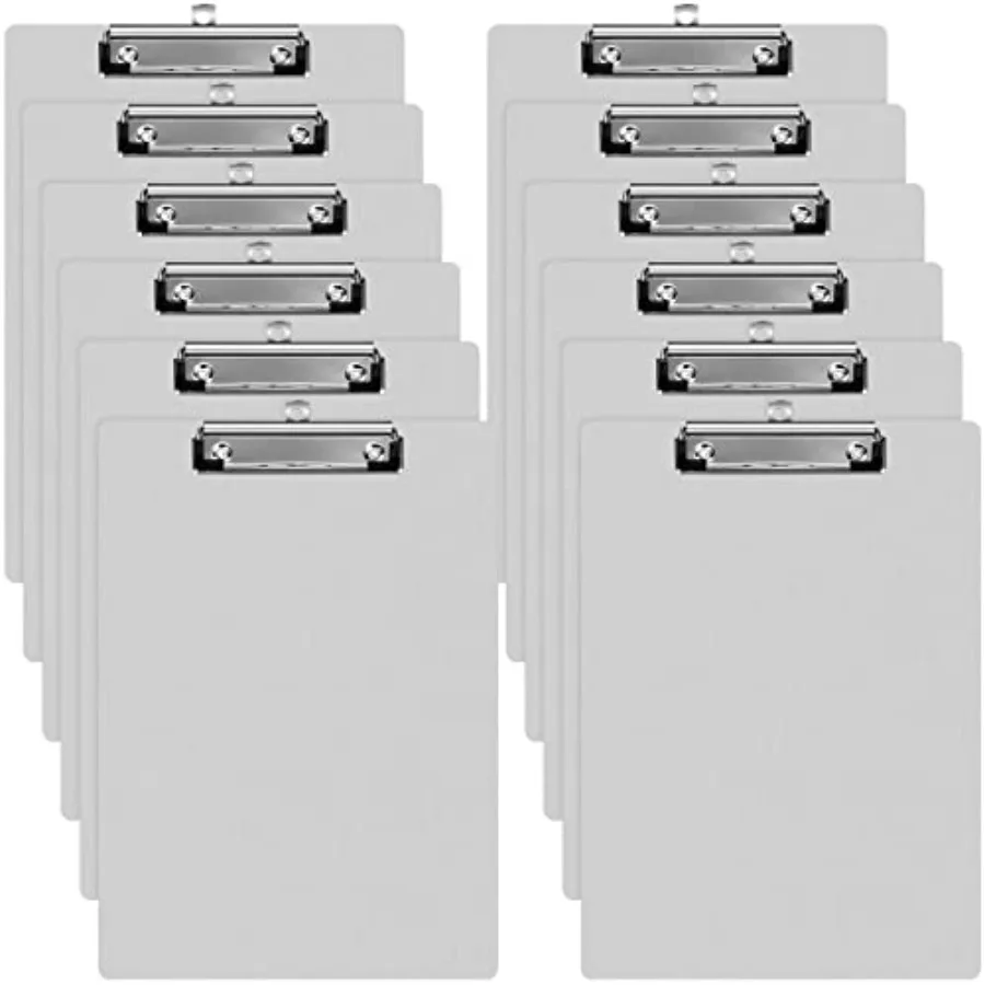 

1 Pieces Clipboard Bulks Metal Clipboard Aluminum Office Low Profile Clip Standard A Letter Size Metal Clip Board Size 1.5 x 9