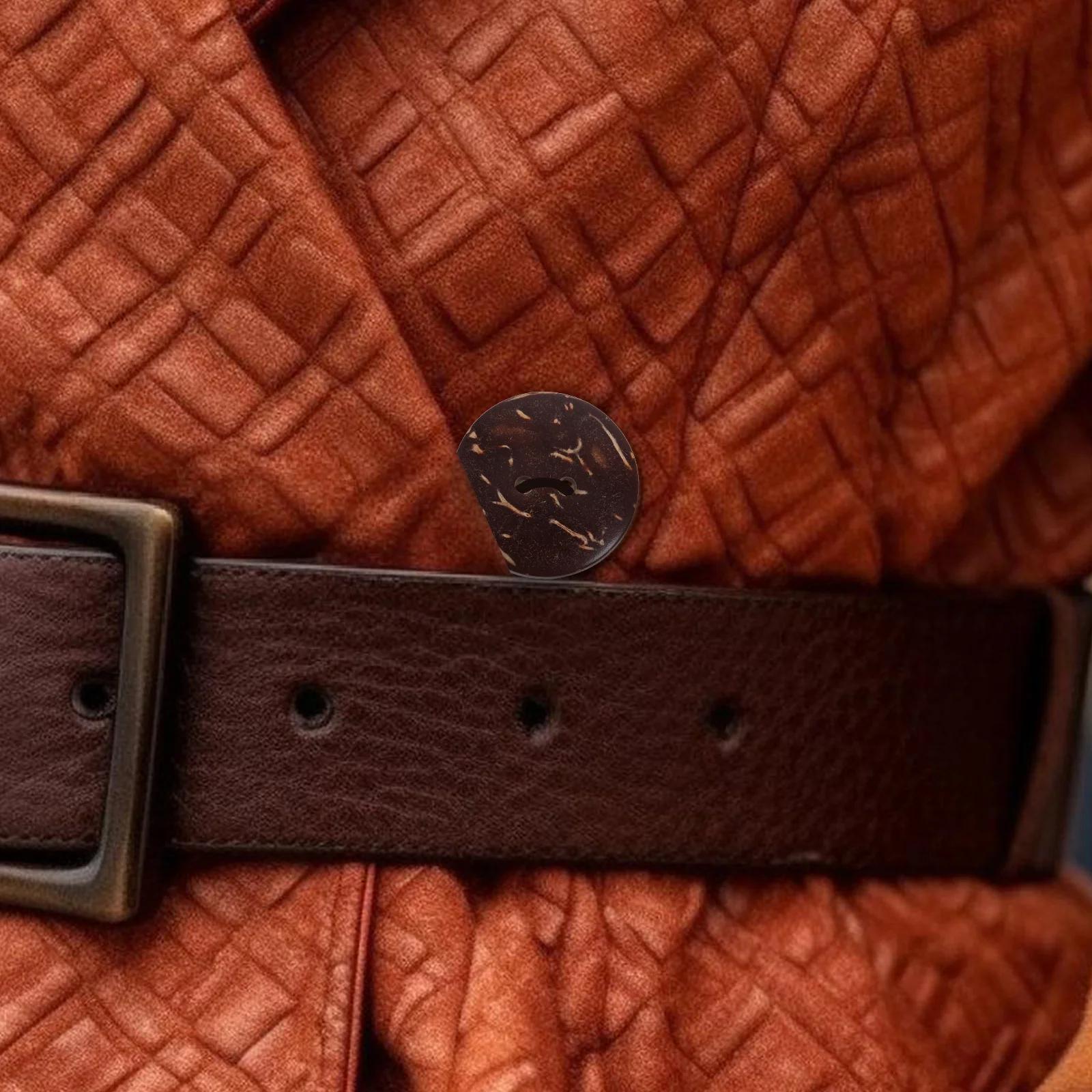 

50Pcs Natural Coconut Shell Buttons Two Hole Rustic Style for Sewing DIY Clothing Shoes Hats Bags Craft Making Embellishments