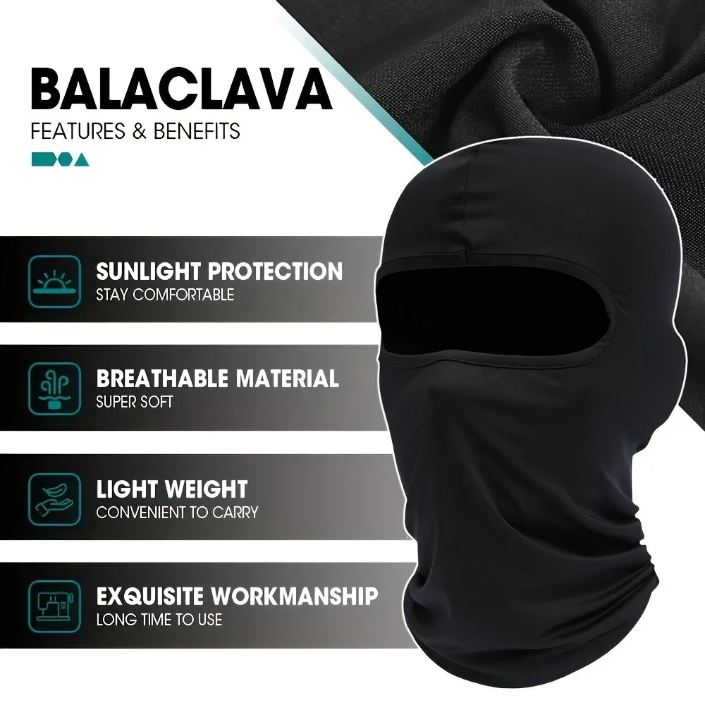ISGTDRM Quick-dry Balaclava Sports Full Face Mask Soft Breathable Beanies Cycling Helmet Liner Running Hiking Fishing Hood Caps image 3