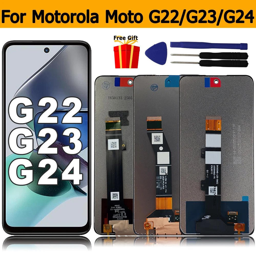 G22 G23 G24 LCD Replacement for Motorola Moto G22 Display Touch Screen Digitizer for Moto G23 XT2333-1 LCD For Motorola Moto G24