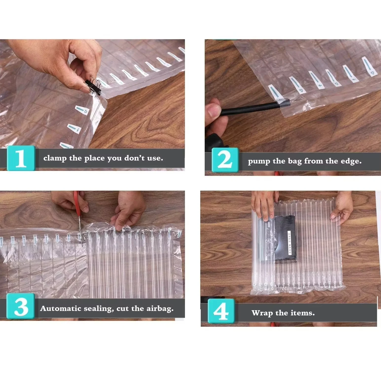 50M Shockproof Drop-Proof Air  - Air Bubble Wrap Roll Packaging 评论和价格