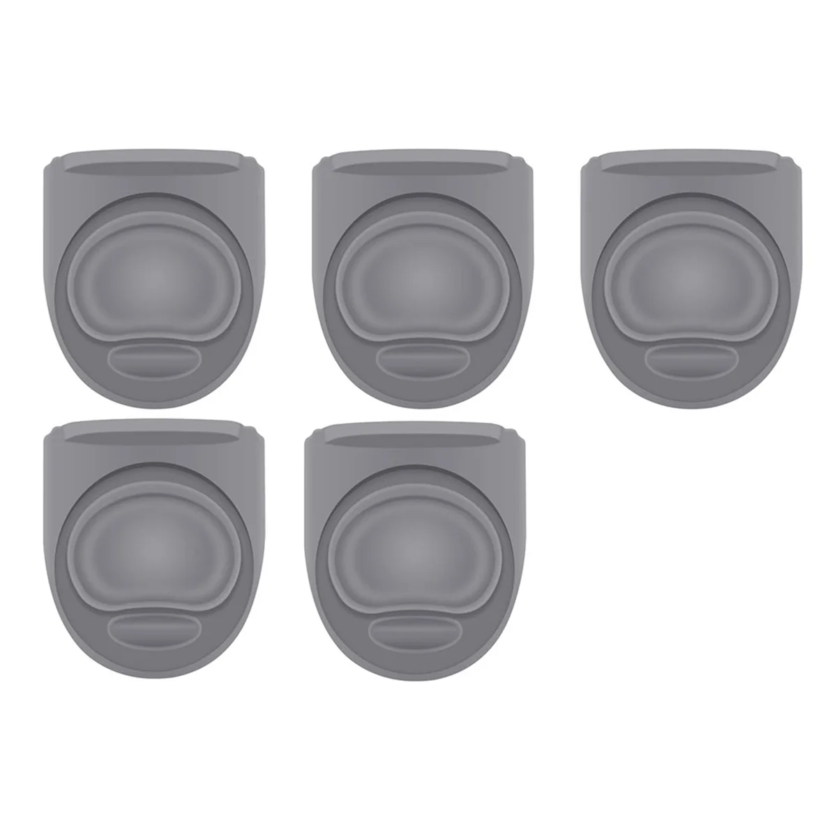 5 Pcs Replacement Stopper for Owala Free Sip 19/24/32/40 Ounce, Silicone Anti-Spill Lid Stopper Gray