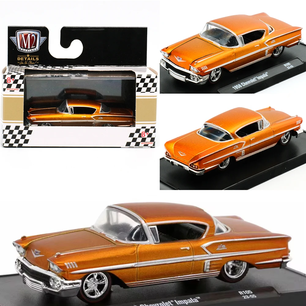 1/64 M2 Machines Alloy Cars Models 1:64 Diecasts Hidden Version Pickup Truck Ford Tudor Mustang Chevrolet K5 Studebaker Toy Car