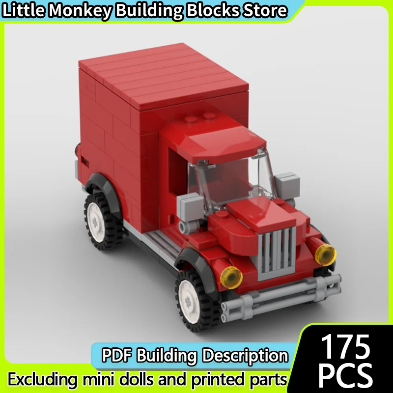 

Модель скоростного гоночного автомобиля MOC, строительные кирпичи, винтажная коробка, грузовик, модульная технология, детские праздничные подарки, сборные игрушки, костюм