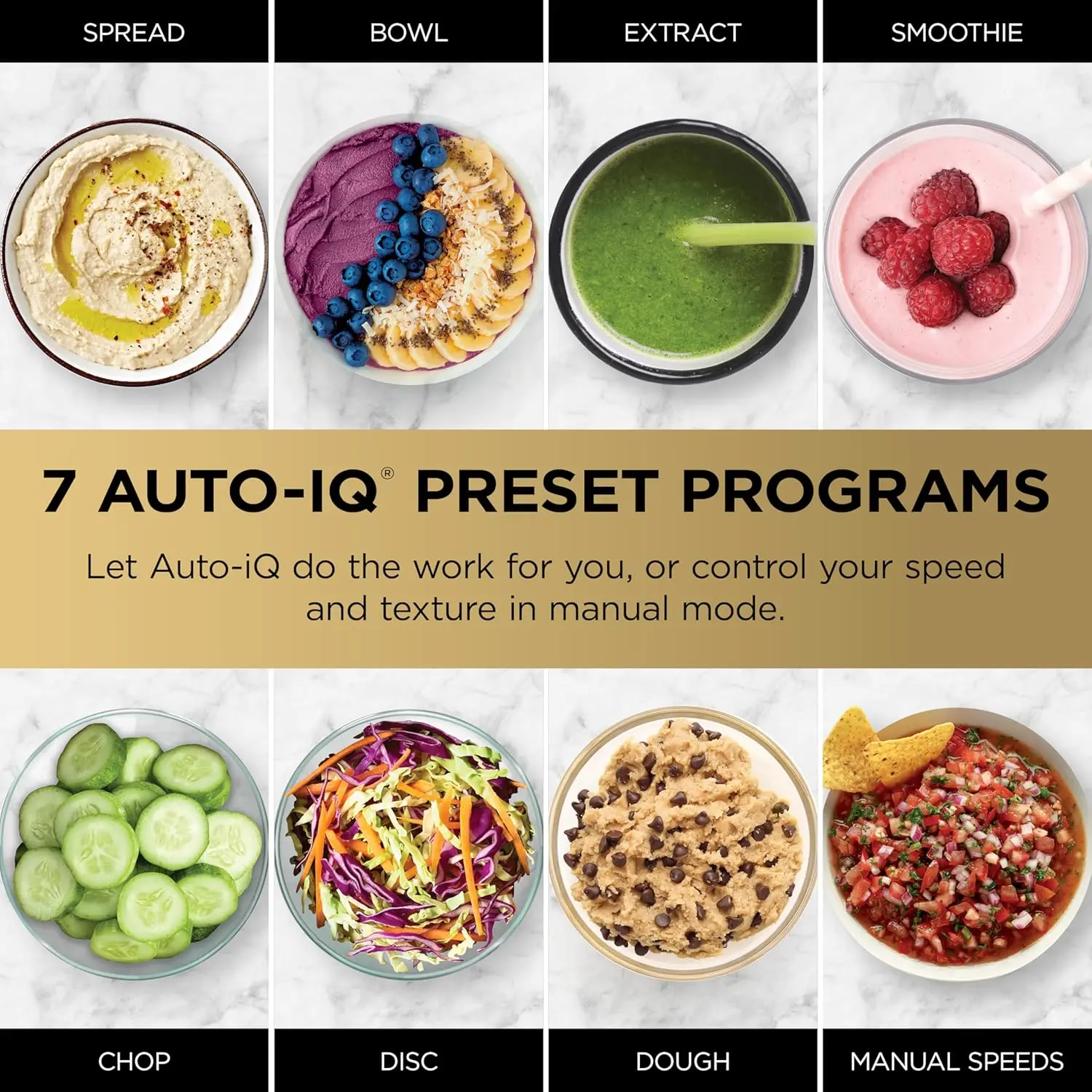 6-Function Blender & Food Processor Combo for Smoothies, Bowls, Spreads, Shakes with 72-oz Pitcher and To-Go Cups in Silver