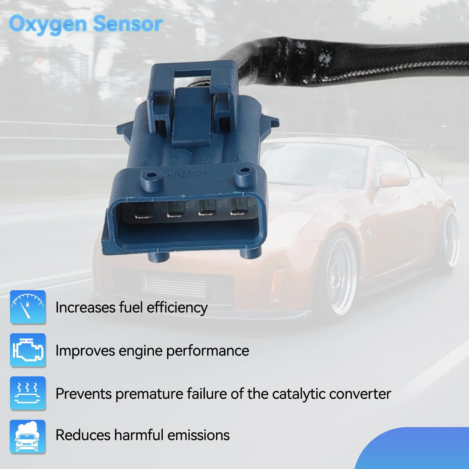 Для Citroen C2, C3, C4, C5, C6, Peugeot 206, 207, 306, 307, 0258006185, 9636968380, 11787548961, ниже по потоку, кислородный датчик O2, лямбда-датчик